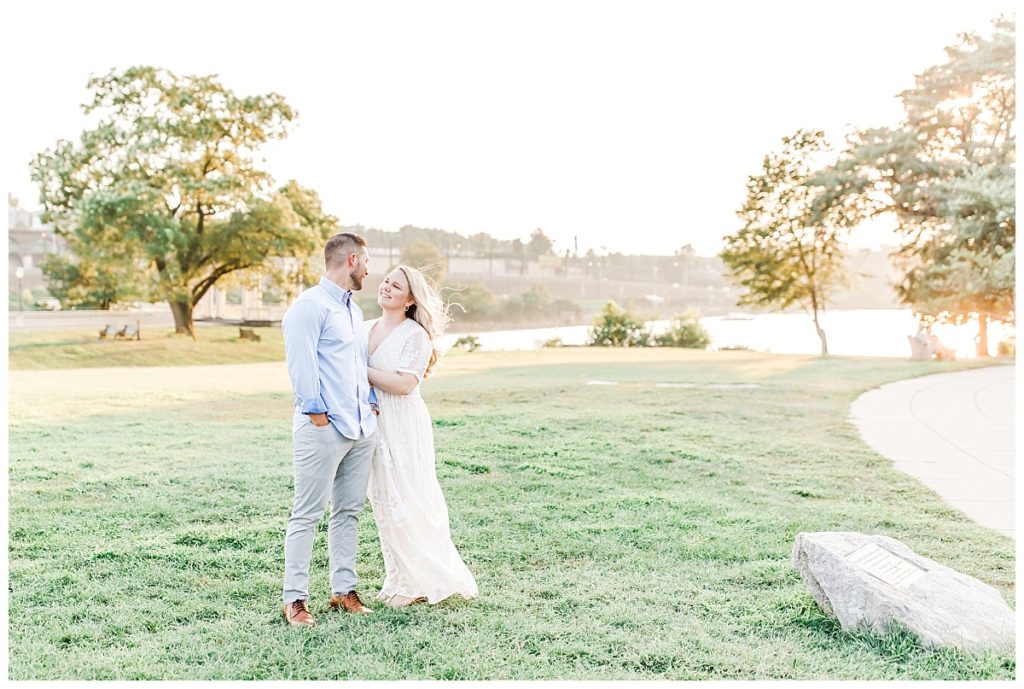 Engagement Session in Fairmount Park at the Waterworks in Philadelphia